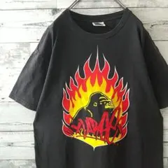 希少☆USA製 エクストララージ ファイアーパターン OGゴリラ Tシャツ L