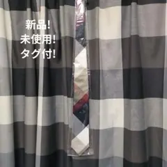 新品未使用タグ付ブラックレーベルクレストブリッジ　ビッグベージュチェックネクタイ