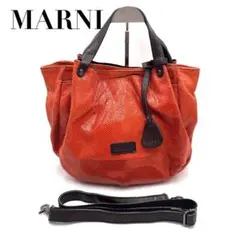 新品未使用品 MARNI バルーンバッグ マルニの「バルーン」バッグに新作、滑らかカーフレザーの