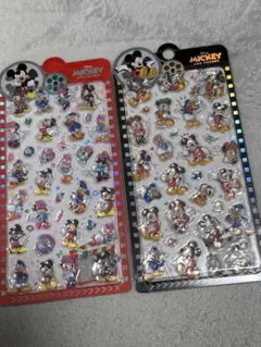 【正規品】ボンボンドロップシール ミッキーとミニー　3D立体 2枚セット