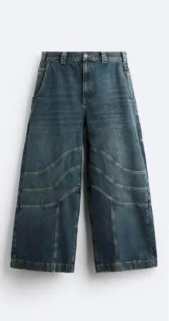 ZARA ライダース FLARED FIT デニムパンツ EU40(JP31)