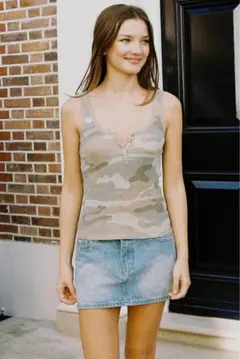 Brandy Melville 迷彩　タンクトップ　キャミソール Brandy Melville kamo 迷彩タンクトップ - メルカリ