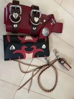 本革ハートデザイン 長財布 未使用品