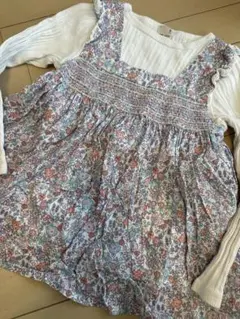 プティマイン　花柄チュニック120