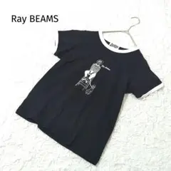 レイビームス ショウミヤタコラボTシャツ 半袖 ブラック コットンのサムネイル