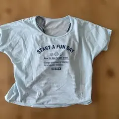 水色 女の子用 セパレート水着　上のみ　150