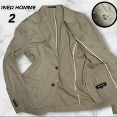 オカちち様専用 美品】INED HOMME リネン混 テーラードジャケット ベーのサムネイル