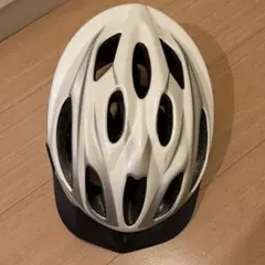 自転車用ヘルメット ホワイト シルバー　スポーティー