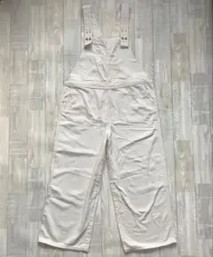 【SM2 blue】美品 ホワイトデニムルーズフィットサロペット サイズF