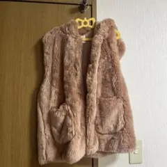 ZARA GIRLS フード付き　ファーベスト 13-14Y 160センチぐらい