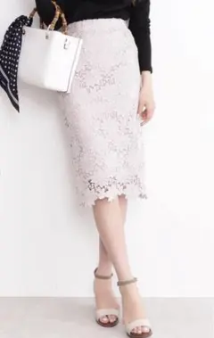 【美品】N. Natural Beauty Basicライトピンクタイトスカート