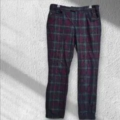 チェック柄パンツ レディース カジュアルパンツ チェック ボトムス