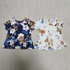 ネクスト　3-4y 100cm 半袖Tシャツ　トップス　お揃い　双子　夏服