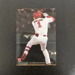 プロ野球チップス2021 第1弾　鈴木誠也　レギュラーカード