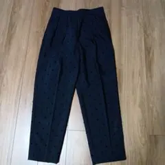 Nolley's 黒 ドット柄　ツッキリパンツ