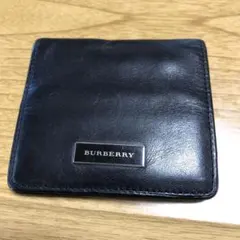 BURBERRY コインケース ノバチェック ブラック レザー ユニセックス