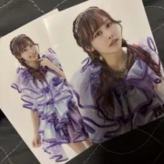 仲川瑠夏 2枚セット フルーツジッパー 生写真 ブロマイド フリル