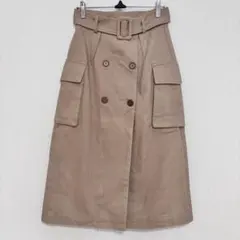 Brown&Street トレンチ風ベルト付きスカート Sサイズ