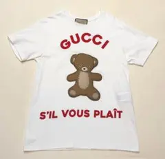 GUCCI テディベア 刺繍 Tシャツ ホワイトのサムネイル