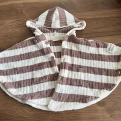 ジェラートピケ　フード付き ポンチョ