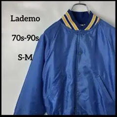 ナイロンジャケット　コーチ　ラデモ　70s-90s 青ブルー　無地シンプル　古着