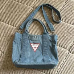GUESS デニム 2way ショルダーバッグ