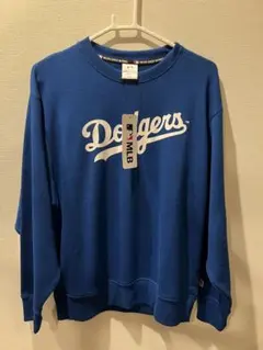 MLB 公式タグ　Dodgers スウェット ブルーMサイズ新品未使用品のサムネイル
