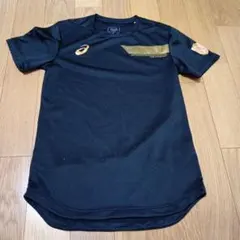 アシックス　シャツ　M　バレーボール　ゴールド