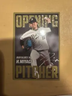 プロ野球チップス 2025 オリックス・バファローズ 宮城大弥 開幕投手