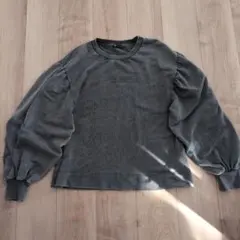 ZARA ボリューム袖 裏毛トレーナー Ｌ