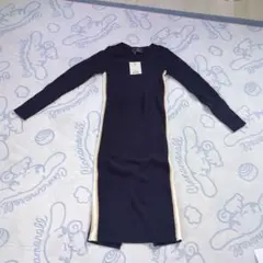 Rady ネイビー ロングニットワンピース