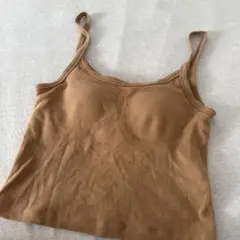 seed and soil オーガニックコットンキャミソール M カップ付き