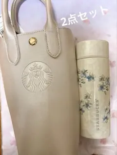 SAKURA2026ボトルショルダーバッグ　＆ステンレスボトルシェルホワイト2点