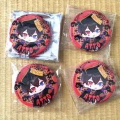 AMPTAK あっとくん ハロウィン 缶バッジ デフォ 40個 あっとくん ハロウィン缶バッジ アンプタックカラーズ amptak