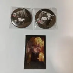 鬼滅の刃 ダイニング お楽しみくじ 缶バッジ 我妻善逸 2種 ブロマイド