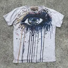 00s Y2k MIRROR T shirt 平成　グランジ　海外　eye