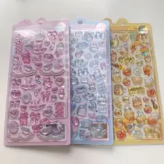 【正規品】　ボンボンドロップシール　ボンドロ　はちみつ　ガーリー　みずいろ　３点