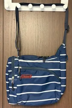 Coleman ショルダーバッグ ネイビー ボーダー柄
