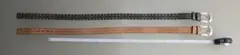 スタッズ付きレザーベルト 2色セット 約90cm