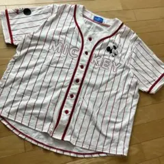 ディズニー ミッキー ベースボール Tシャツ ユニフォーム M