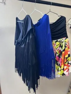 ★美品★社交ダンス用　スカート ★3点セット