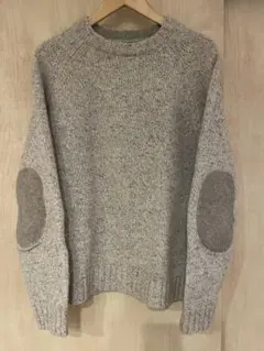 エルボーパッチ ニット