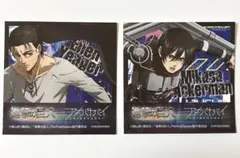 進撃の巨人　アキバヤバイ　ステッカー　エレン　ミカサ