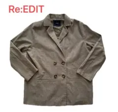 夏物SALE中【Re:EDIT】ダブルブレストジャケット (FREE)