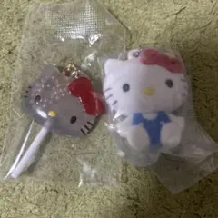 本日発送　サンリオ キティ ふわふわフロッキー キャンディチャーム