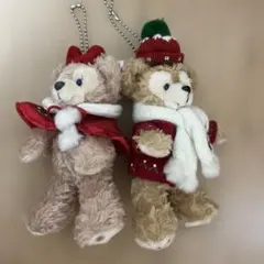 ディズニー ダッフィー シェリーメイ 2010 クリスマス ぬいぐるみバッジ