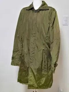 【DESIGNWORKS】イタリア製リモンタ素材コート　カーキ系　48