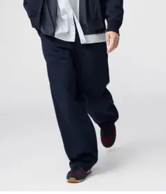 UNIQLO Cスウェットワイドパンツ ネイビー丈長め S ユニクロ　シー