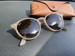 Ray-Ban ベージュ サングラス　ケース付き