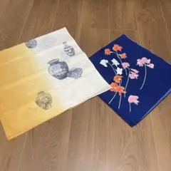 花瓶、花デザインの和風風呂敷